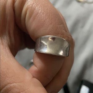 simple sterling silver band ring